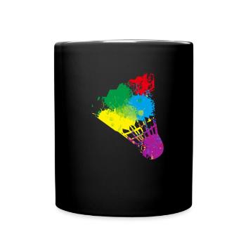 Badminton - Tasse einfarbig - Schwarz - Vorne