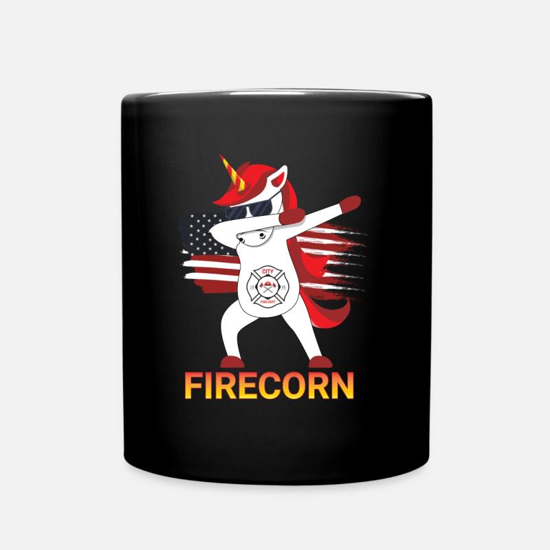 Firecorn Licorne - Mug uni - noir