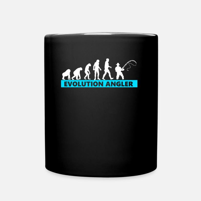 Angeln Evolution Angler - Tasse einfarbig - Schwarz