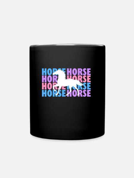 Cheval reitem cheval - Mug uni - noir