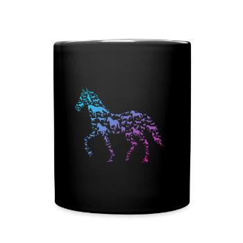 Cadeau d'équitation - Mug uni - noir - Devant