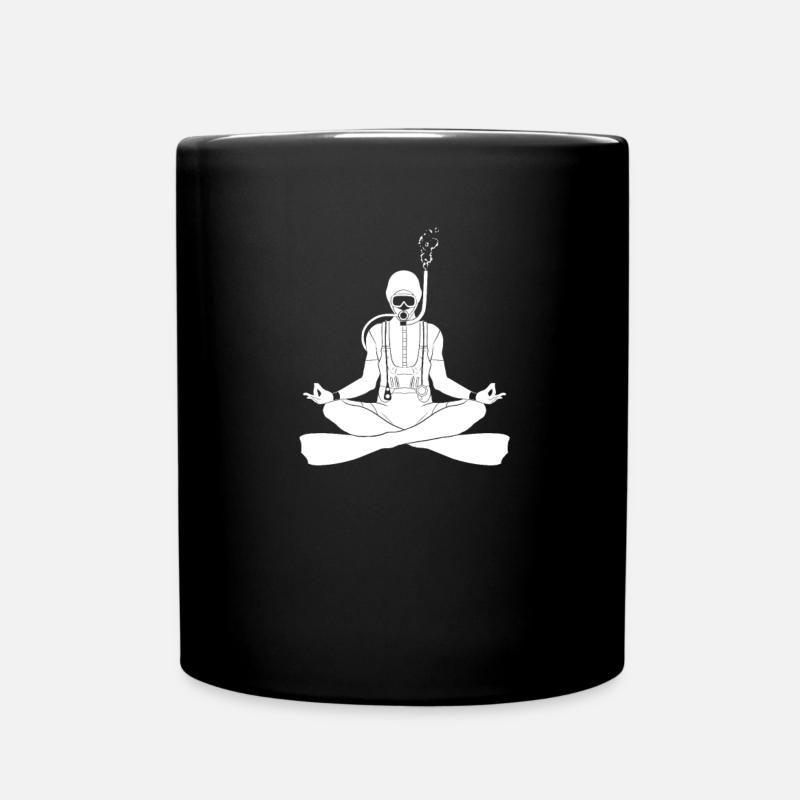 Taucher Geschenk Diving tauchen Sport - Tasse einfarbig - Schwarz