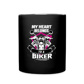 Motorrad Motorradfahrer Geschenk Spruch - Tasse einfarbig - Schwarz - Vorne