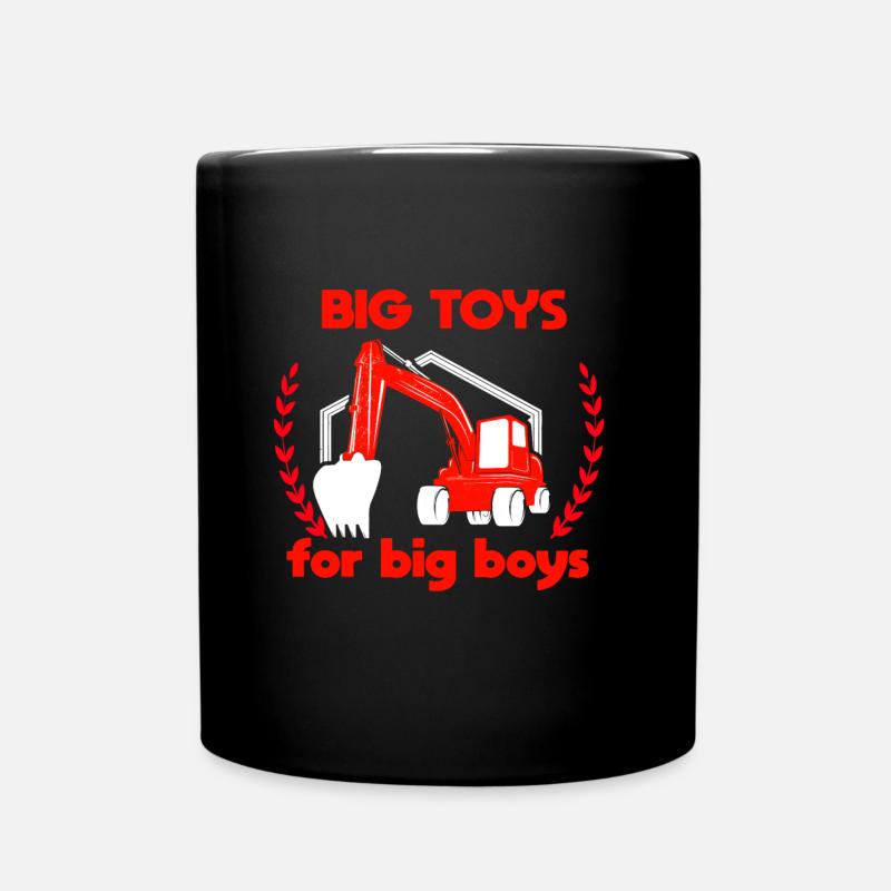 Baggerfahrer lustiger Spruch - Tasse einfarbig - Schwarz