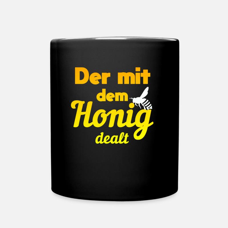 Imker Bienen Spruch Honig Geschenk - Tasse einfarbig - Schwarz