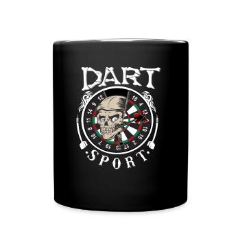 Dart Sport Darts Saying - Full Colour Mug - black - Front