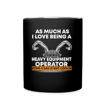Baggerfahrer Bagger Baggern Spruch T-Shirt - Tasse einfarbig - Schwarz - Vorne