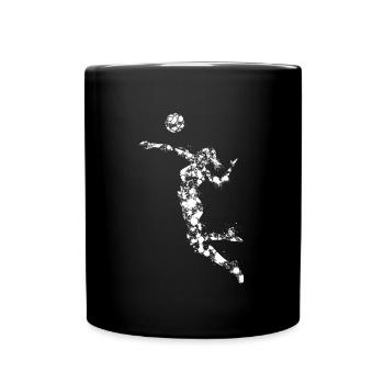 Volleyball Design for girls and women - Full Colour Mug - black - Front