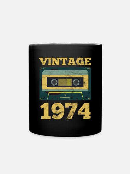 Idée cadeau d'anniversaire d'année de naissance rétro de l'année 1974 - Mug uni - noir