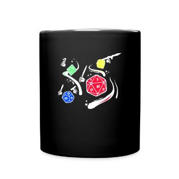 Cool jeu de dés T-shirt - Mug uni - noir - Devant