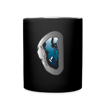 Climbing mountains climber - Full Colour Mug - black - Front