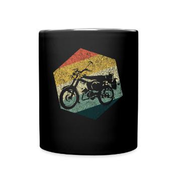 Simson Moped Driver Lover Gift T-Shirt - Full Colour Mug - black - Front