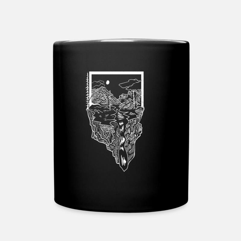 montagne camping camping randonnée cadeau - Mug uni - noir