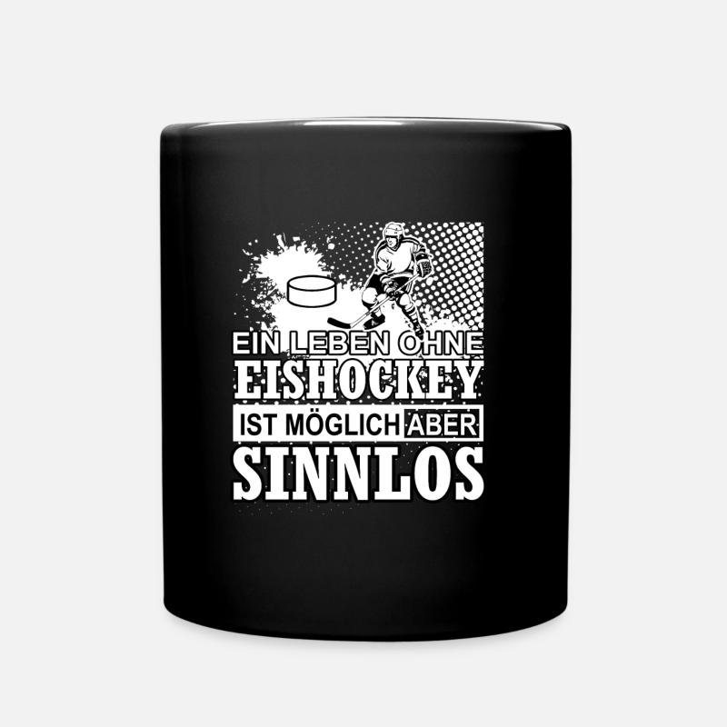 Ice hockey - Full Colour Mug - black