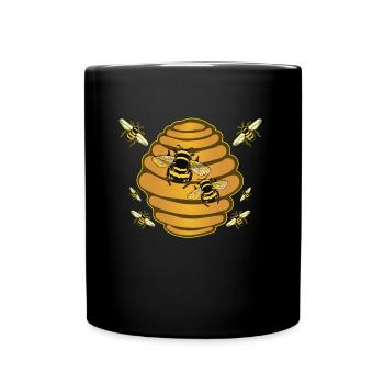 Beekeeper bee bee gift - Full Colour Mug - black - Front