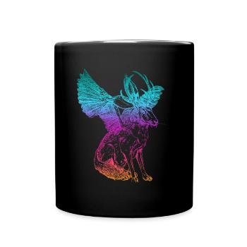 WOLPERTINGER - Full Colour Mug - black - Front