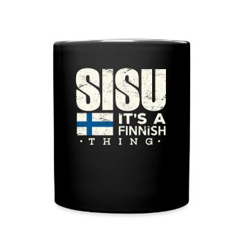 Finlande Chemise Sisu C’est un cadeau finlandais - Mug uni - noir - Devant