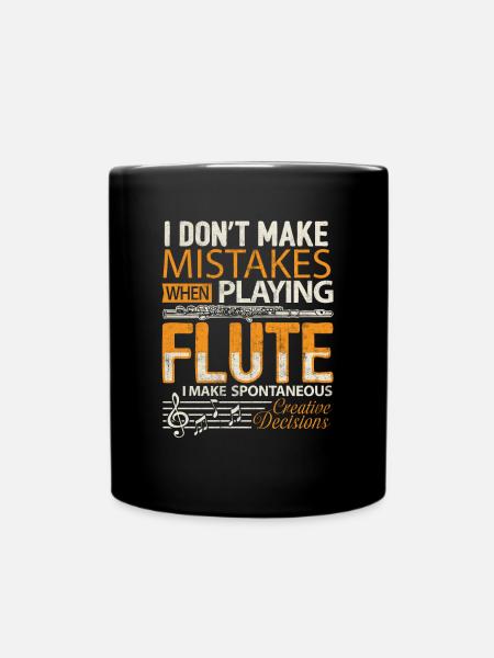 Chemise flûte je ne fais pas d’erreur cadeau de marche - Mug uni - noir
