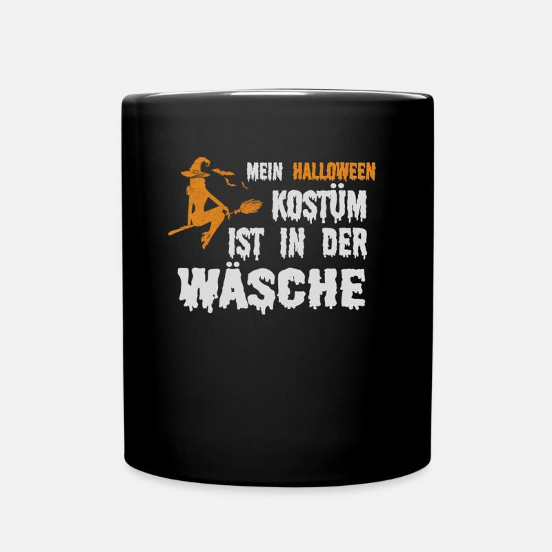 Mein Halloween Kostüm ist in der Wäsche - Tasse einfarbig - Schwarz