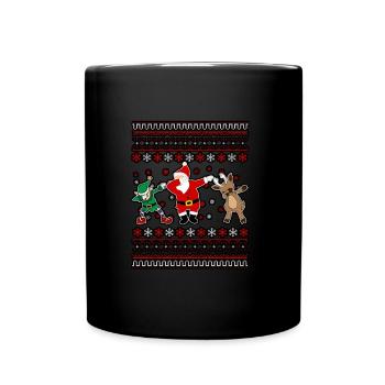 Noël moche Noël Père Noël - Mug uni - noir - Devant