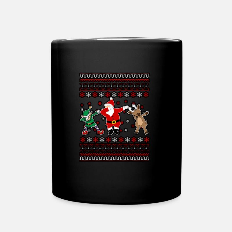 Noël moche Noël Père Noël - Mug uni - noir