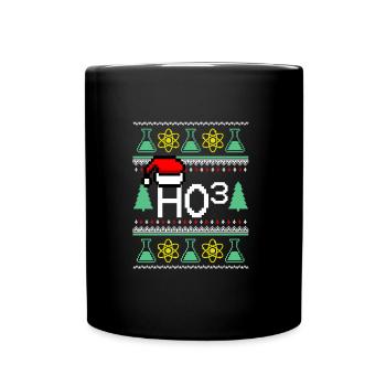 Ho ho ho Weihnachten - Tasse einfarbig - Schwarz - Vorne