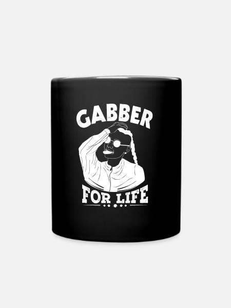 Gabber pour la vie - Mug uni - noir