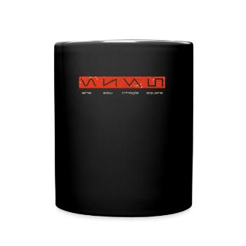 Conception de forme d’onde audio - Acid Nerd Synth 80s - Mug uni - noir - Devant