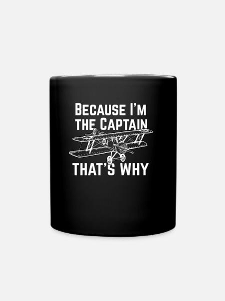 Cadeau avion pilote - Mug uni - noir