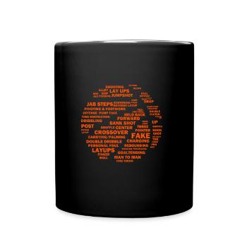 basket-ball - Mug uni - noir - Devant