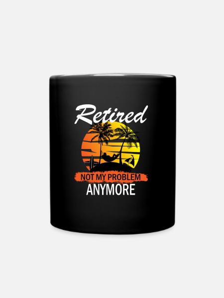 Rentner - Tasse einfarbig - Schwarz