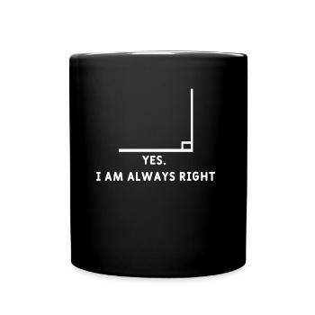 Drôle de prof de maths - Mug uni - noir - Devant