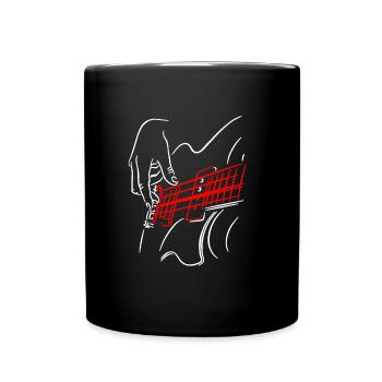 Guitare cadeau guitare guitariste - Mug uni - noir - Devant
