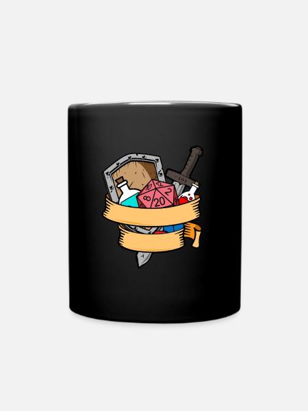 Jeu de dés Dice Gift - Mug uni - noir