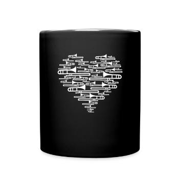 Trombone - Mug uni - noir - Devant
