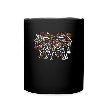 Vaches Agriculteur Cadeau - Mug uni - noir - Devant