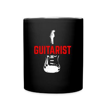 guitare - Mug uni - noir - Devant