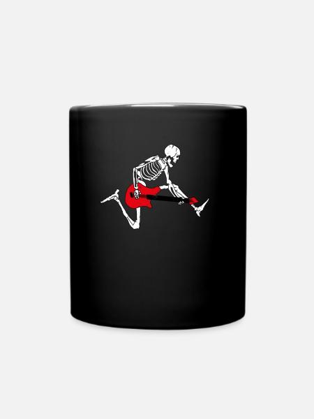 Guitar skeleton - Full Colour Mug - black