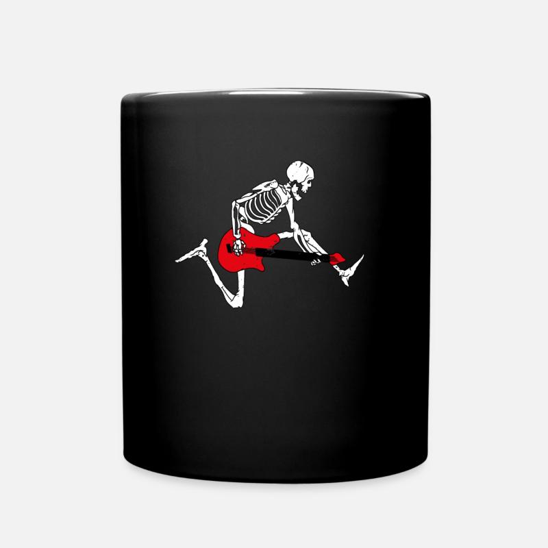 Guitar skeleton - Full Colour Mug - black