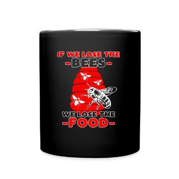 Bienen Imker Spruch - Tasse einfarbig - Schwarz - Vorne