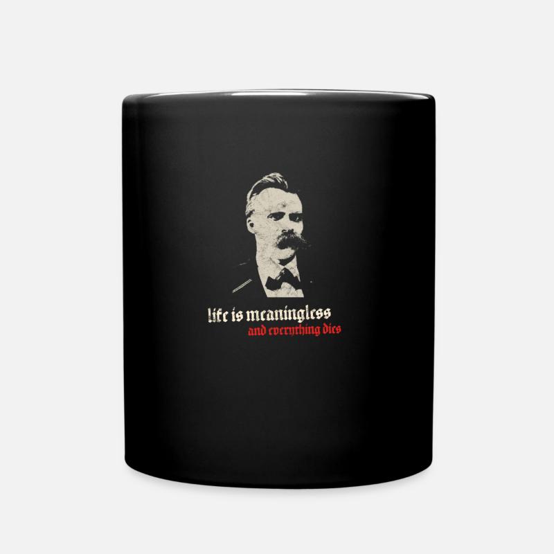 Philosophie vintage Nihilisme Design Nietzsche Kant - Mug uni - noir