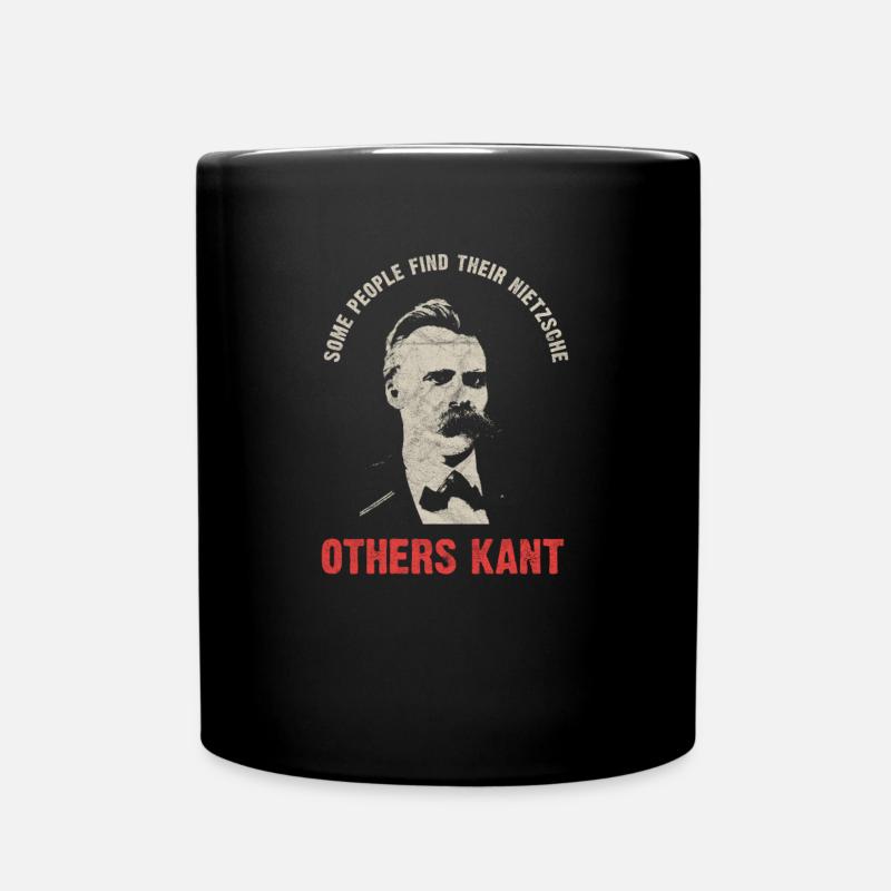 Nietzsche Kant Vintage Philosophie Nihilismus Design - Tasse einfarbig - Schwarz