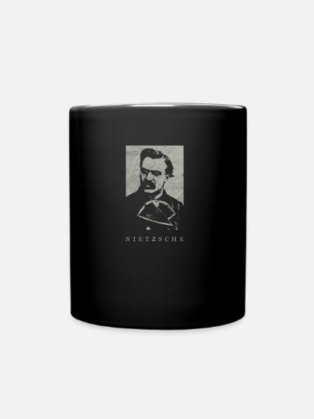 Friedrich Nietzsche Vintage Philosophie Nihilisme - Mug uni - noir