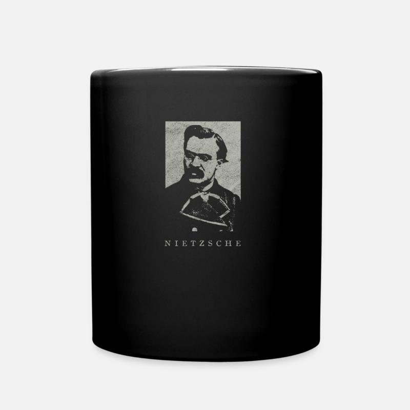 Friedrich Nietzsche Vintage Philosophie Nihilisme - Mug uni - noir