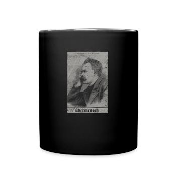 Vintage Philosophy Nihilism Design - Full Colour Mug - black - Front