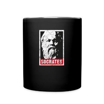 Socrates Vintage Greek Philosophy Aristoteles - Full Colour Mug - black - Front