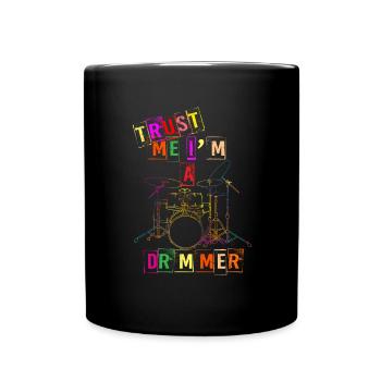 DRUMS - Full Colour Mug - black - Front