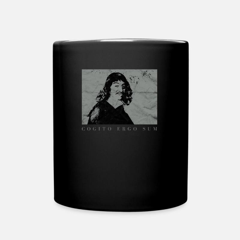 Descartes Cogito Ergo Sum Philosophie Nietzsche - Tasse einfarbig - Schwarz