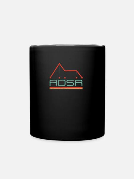 Synthesizer Envelope - ADSR Nerd Analog Retro - Tasse einfarbig - Schwarz
