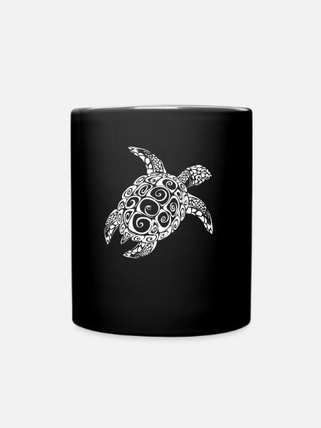 Cadeau de tortue - Mug uni - noir